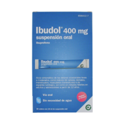 Ibudol 400 mg suspension oral 10 ml 20 sobres